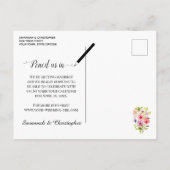 Waterverf Pansies Weddenschap Opslaan Datum kalend Aankondigingskaart (Achterkant)