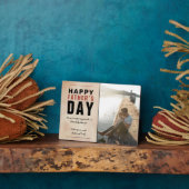 Waterverf Papa Happy Vader's Dag Foto Fotoplaat (Zijkant)