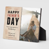 Waterverf Papa Happy Vader's Dag Foto Fotoplaat (Zijkant)