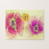 Waterverf papaver 2 legpuzzel (Horizontaal)
