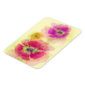 Waterverf papaver 2 magneet (Linkerzijde)