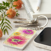 Waterverf papaver 2 sleutelhanger (Voorkant Rechts)