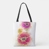 Waterverf papaver 2 tote bag (Achterkant)