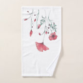 Waterverf papaver bad handdoek (Handdoek)