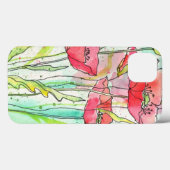 Waterverf papaver Case-Mate iPhone case (Achterkant (horizontaal))