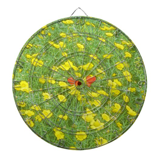Waterverf papaver dartbord (Voorkant)