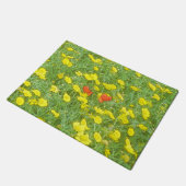 Waterverf papaver deurmat (Schuin)