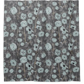 Waterverf papaver douchegordijn (Voorkant)