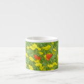 Waterverf papaver espresso kop (Voorkant)