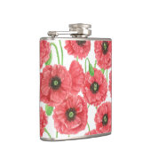 Waterverf papaver heupfles (Rechts)