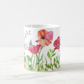 Waterverf papaver in de Mok van de weide (Center)