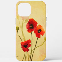 Waterverf papaver