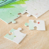 Waterverf papaver legpuzzel (Zijkant)