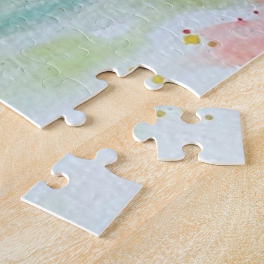 Waterverf - papaver legpuzzel (Zijkant)