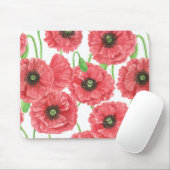 Waterverf papaver muismat (Met muis)