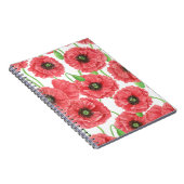 Waterverf papaver notitieboek (Rechterzijde)