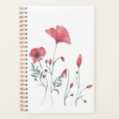 Waterverf papaver planner (Voorkant)