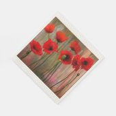 Waterverf papaver servetten (Hoek)