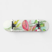Waterverf papaver skateboard (Horizontaal)