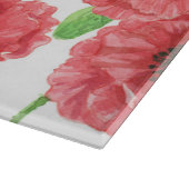 Waterverf papaver snijplank (Hoek)