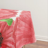 Waterverf papaver tafelkleed (Voorbeeld)