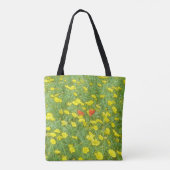 Waterverf papaver tote bag (Achterkant)