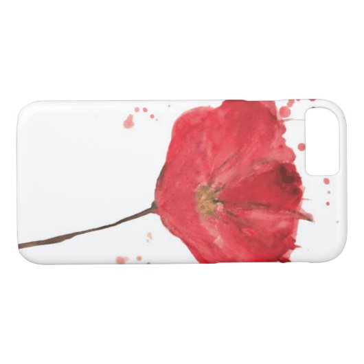 Waterverf papaverbloem 2 Case-Mate iPhone case (Achterkant (Horizontaal))