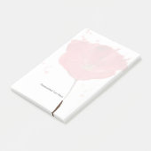 Waterverf papaverbloem 2 post-it® notes (Schuin)