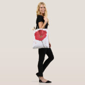 Waterverf papaverbloem 2 tote bag (Op model)