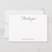 Waterverf papaverbloem Aangepast Vrijgezellenfeest Bedankkaart (Voorkant)