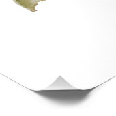 Waterverf papaverbloem foto afdruk (Hoek)