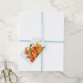 Waterverf papaverbloemen cadeaulabel (Met Touw)