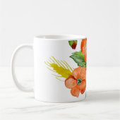 Waterverf papaverbloemen koffiemok (Links)