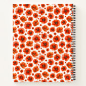 Waterverf papaverpatroon notitieboek (Achterkant)