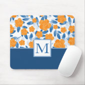 Waterverf papavers en bladeren Patroon Muismat (Met muis)