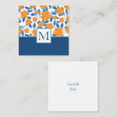 Waterverf papavers en bladeren Patroon Notitiekaartje (Voorkant / Achterkant)