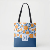Waterverf papavers en bladeren Patroon Tote Bag (Voorkant)