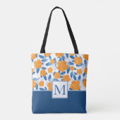 Waterverf papavers en bladeren Patroon Tote Bag (Achterkant)