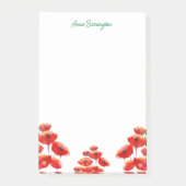 Waterverf papavers op maat post-it® notes (Voorkant)