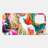 Waterverf papegaaien: Tropisch naadloos patroon Case-Mate iPhone Case (Achterkant (horizontaal))