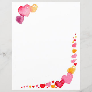 Waterverf papier voor hartschrijven
