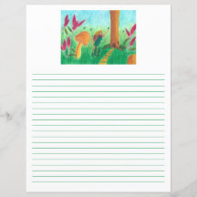 Waterverf — Papier voor papierwaren of artikelblad