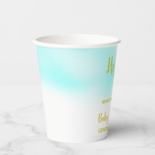 Waterverf Papieren Bekers (Voorkant)