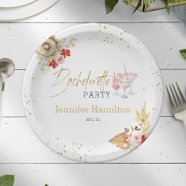 Waterverf Papieren Borden | Boho Bachelorette      Bordje