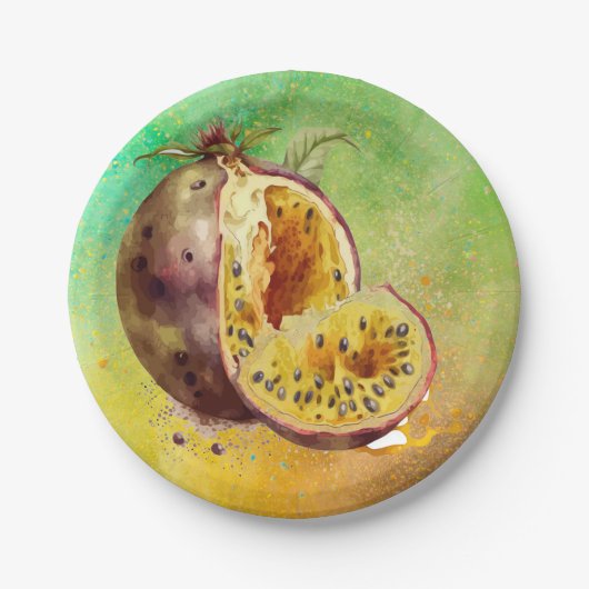 waterverf papieren bordje (Voorkant)