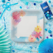 waterverf papieren bordje (Feest)