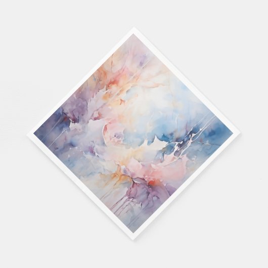 Waterverf papieren servet (Hoek)