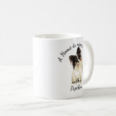 Waterverf Papillon Dog Pet Animal Koffiemok (Voorkant rechts)