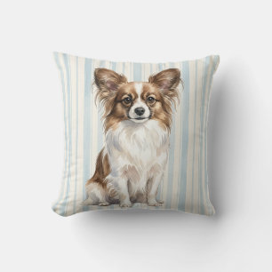 Waterverf Papillon Hond Kussen