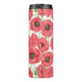 Waterverf paprika's floreel patroon thermische tum thermosbeker (Achterkant)